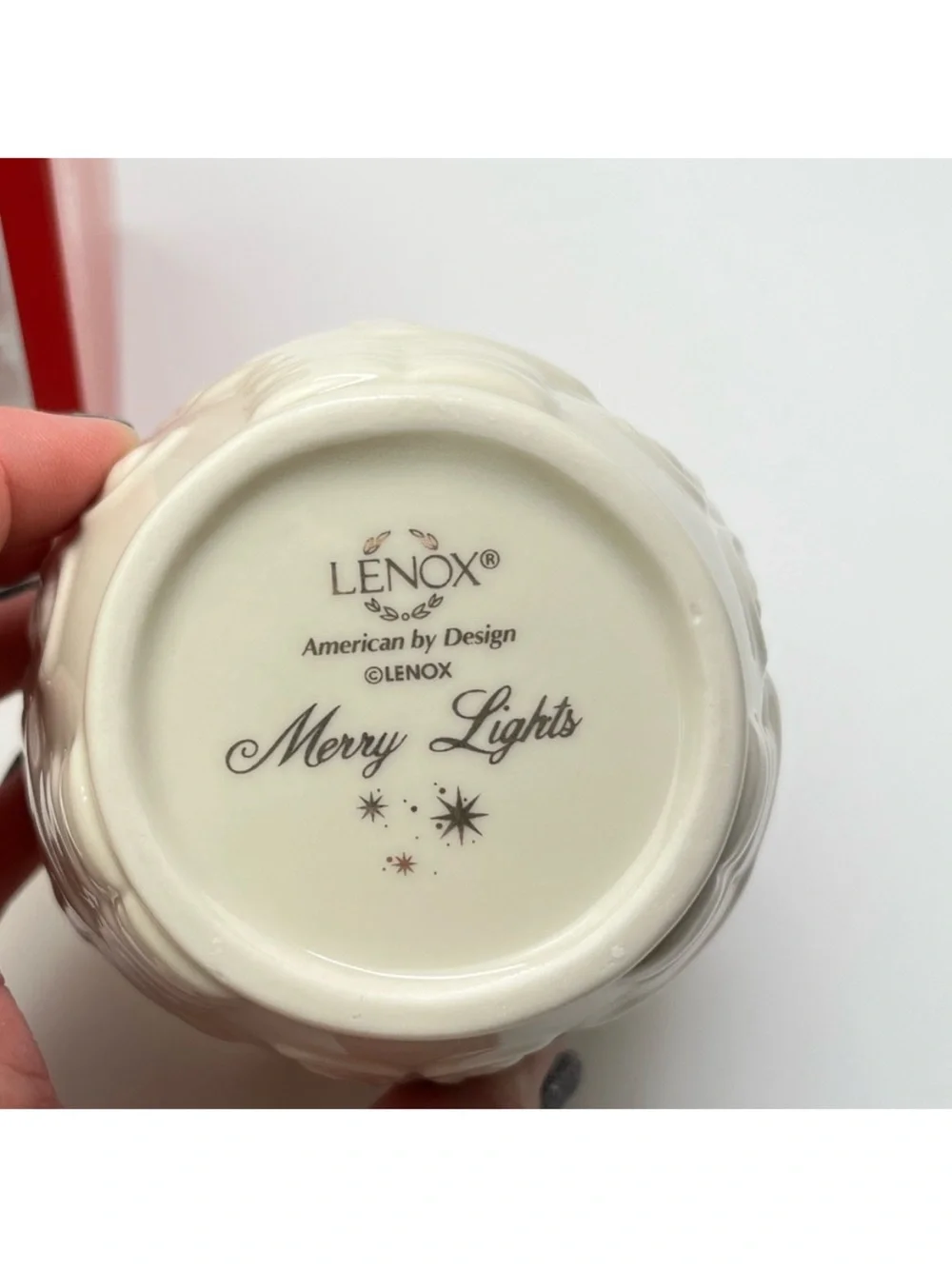 Bundle of 2 Lenox Merry Lights Holiday Christmas Votive Tealight Candle Holders